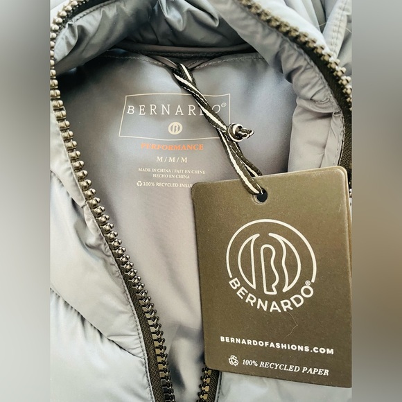 Bernardo NWT Women’s Puffer Coat Jacket Blue Medium - Picture 7 of 8